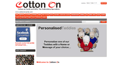 Desktop Screenshot of cottononcardz.com